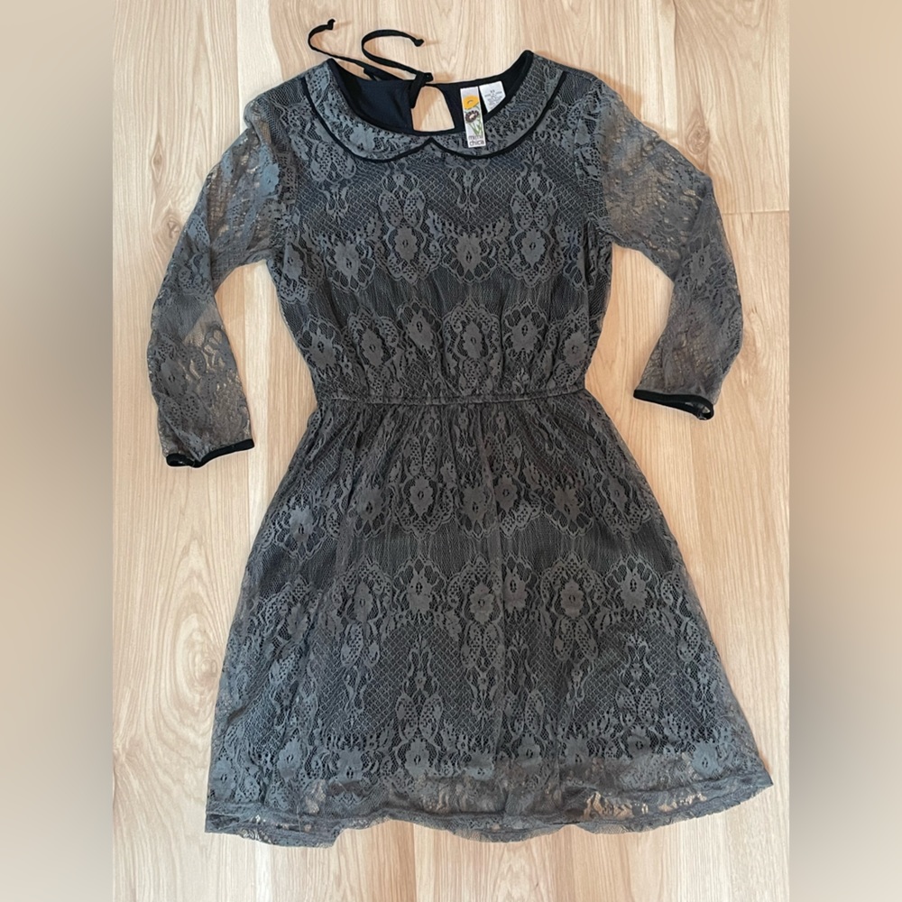 Mimi Chica Gray Mini Lace Dress Size XS